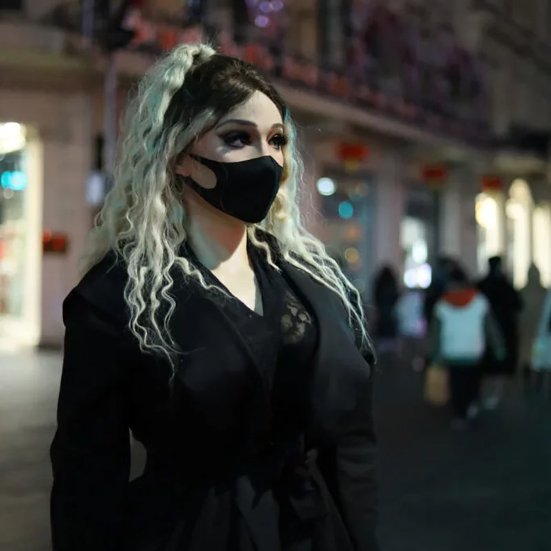 What Does It Feel Like to Walk in the Crowds in the Most Populated Metropolis in Mask?