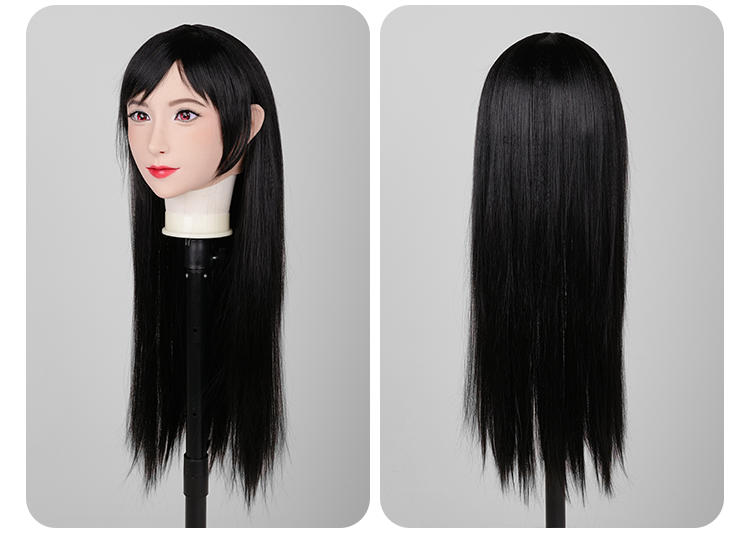 
                  
                    SecondFace by MoliFX | "The Tifa" Long black Hair For Big Heads
                  
                