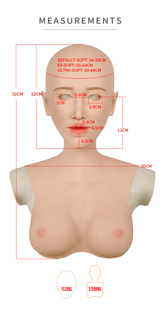 
                  
                    MoliFX | “Linglong” Ningzhi Makeup | The Oriental Beauty Female Mask with Breasts C Cup X04
                  
                