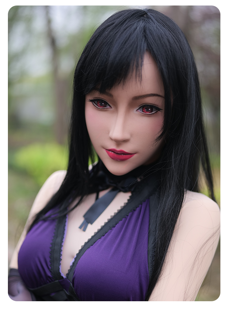 
                  
                    SecondFace by MoliFX | "The Tifa" Long black Hair For Big Heads
                  
                