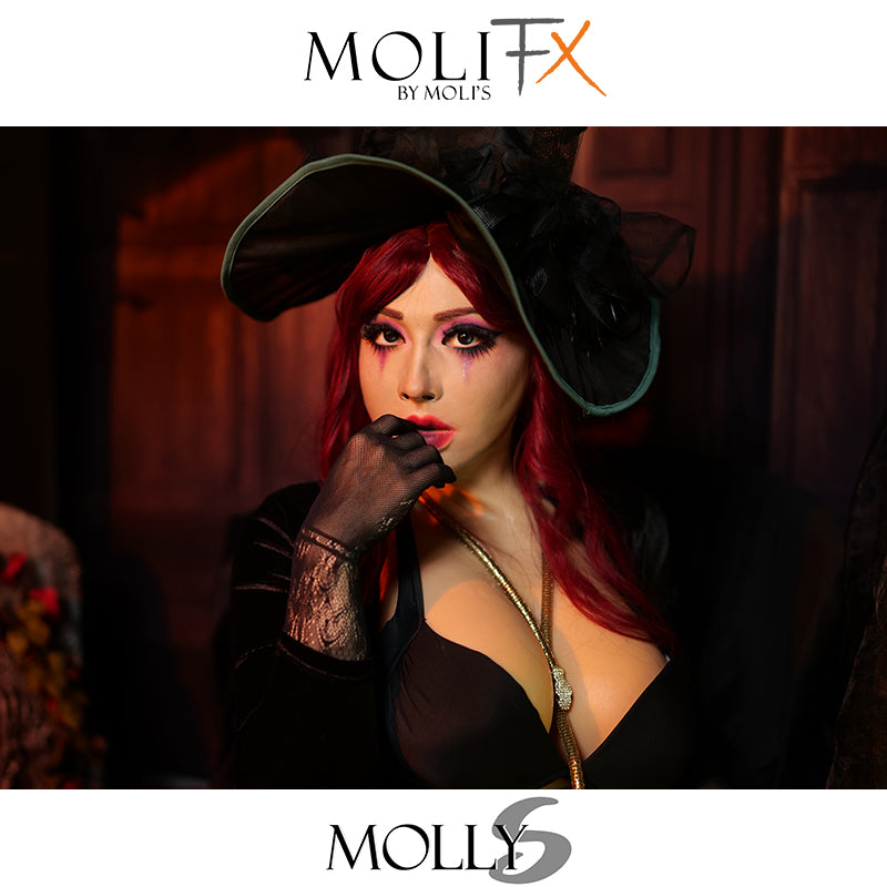 MoliFX | Masque féminin en silicone SFX de style maquillage « Daily Beauty » de Molly S