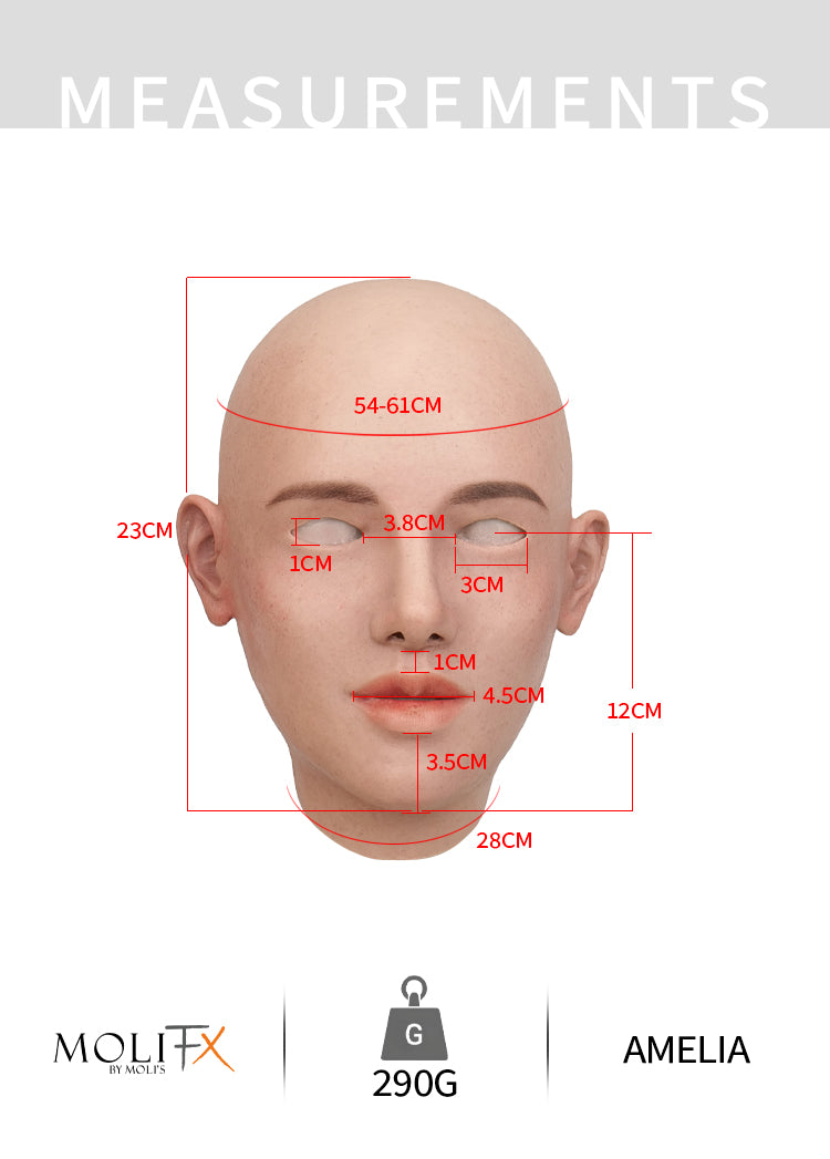 Molis Mask “Amelia” SFX-Level Silicone Female Mask by MoliFX | Mask of 2026 ...