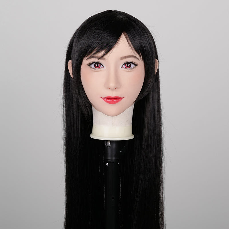 
                  
                    SecondFace by MoliFX | "The Tifa" Long black Hair For Big Heads
                  
                