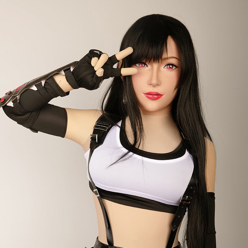 
                  
                    SecondFace by MoliFX | "The Tifa" Long black Hair For Big Heads
                  
                