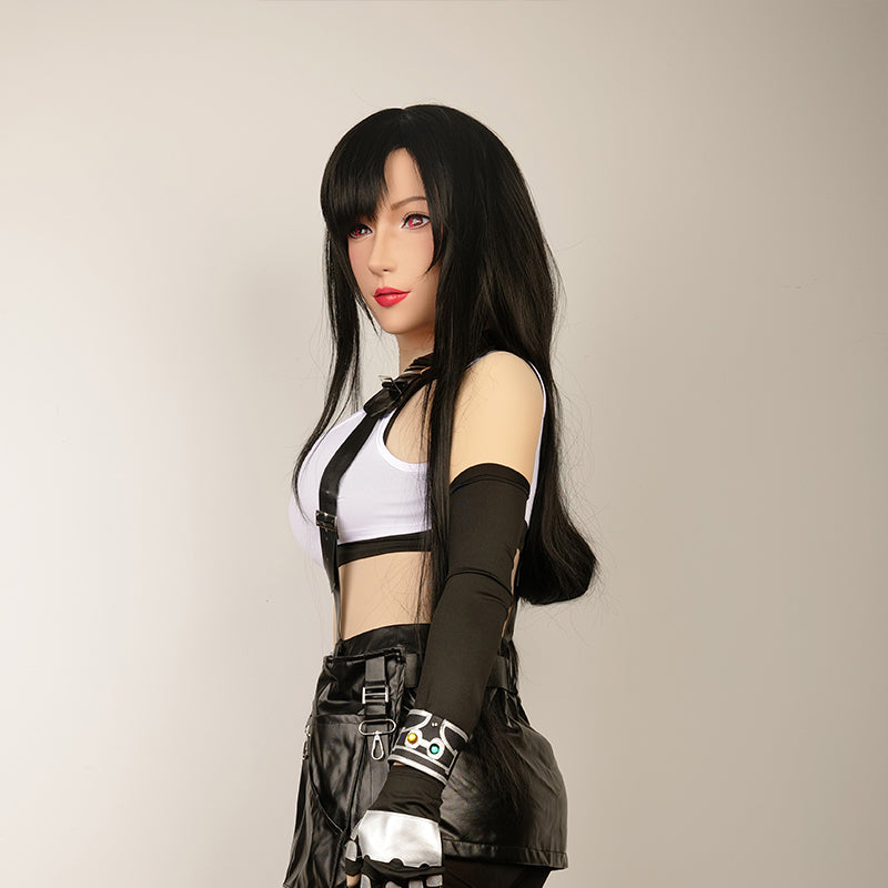 
                  
                    SecondFace by MoliFX | "The Tifa" Long black Hair For Big Heads
                  
                