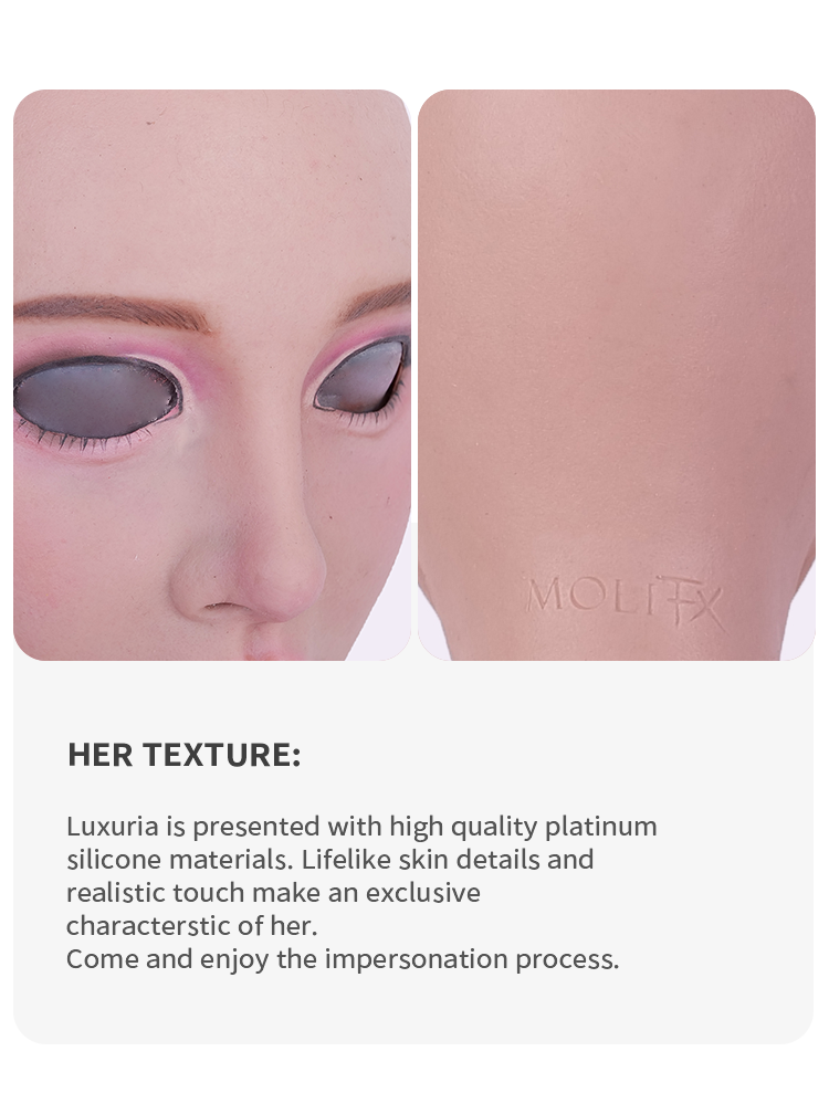 
                  
                    SecondFace von MoliFX | „Luxuria“ Human Makeup Die weibliche Maske ohne Brüste optional 
                  
                