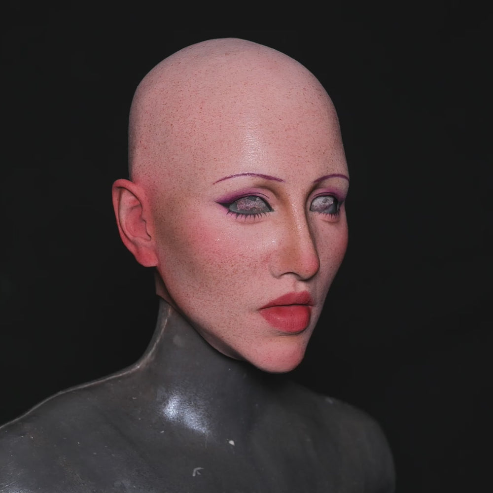 
                  
                    Load and play video in Gallery viewer, MoliFX | “Molly2” Kafka Makeup | SFX-Level Silicone Female Mask X03D
                  
                
