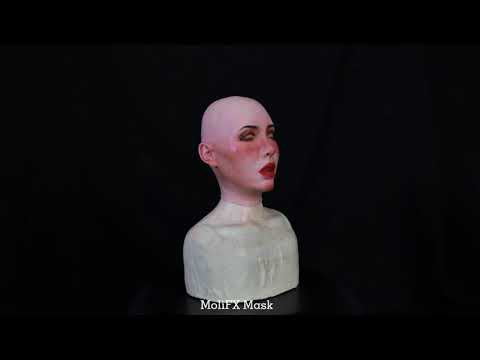 
                  
                    Charger et lire la vidéo dans la visionneuse de la galerie, MoliFX | “Molly S” Tan Style Makeup The Silicone Female Mask X02T
                  
                